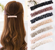 Carica l'immagine nel visualizzatore di Gallery, Fermaglio Capelli Donna con Crystal | 9cm Lunghi Barrette Di Capelli Skinny - Clip Automatica Fermaglio Capelli Grande - Capelli Accessori Crystal Per Le Ragazze Capelli Spessi - 7 Colori Disponibili