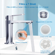 Carica l&#39;immagine nel visualizzatore di Gallery, Aeratore Rubinetto M24 Rompigetto Rubinetto Filtri Rubinetti Lavandino per Bagno e Cucina, Filtro in Acciaio Inox + ABS con 8 Guarnizioni e 1 Chiave Cromata, Antispruzzo, Risparmio Idrico, 6pcs