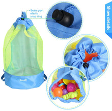 Carica l'immagine nel visualizzatore di Gallery, Borsa da Spiaggia, EocuSun Grande Borsa Lunga Durata per Sabbia Nuotare e Piscina e Deposito Giocattoli Bambini da Sabbia e Acqua (Blu)
