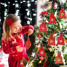Carica l&#39;immagine nel visualizzatore di Gallery, WOKKOL Sacchetto Regalo di Natale, Sacchetti con Adesivi Numerici, Avvento Calendario, Calendario Avvento Fai da Te, Natale Calendario dell&#39;Avvento con 1-24 Adesivi Numerici(24 PCS -8Modelli)