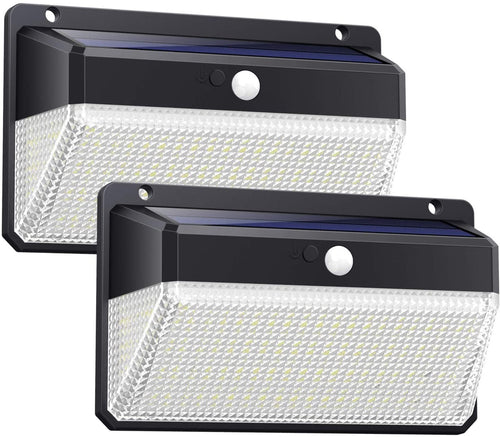 300 LED Luci Solari Esterno,【Nuovo design nel 2020】Luce Solare con 2 Pezzi