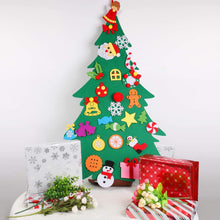 Carica l'immagine nel visualizzatore di Gallery, Bageek Albero di Natale in Feltro Natale Albero Decorazioni Natalizie per Bambini con 28pcs Decorativo Ornamenti