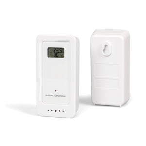 TECVANCE Stazione Metro Digitale con 2 Sensori 15.7 x 2.6 x 11.2 cm, Bianco - Ilgrandebazar