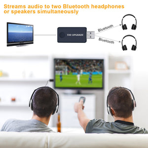 CARPURIDE (Versione Aggiornata) Trasmettitore Bluetooth per TV PC, Low TX-9 - Ilgrandebazar