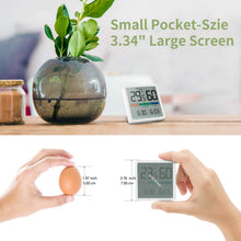 Carica l'immagine nel visualizzatore di Gallery, NOKLEAD Digital Thermohygrometer, Portable, Indoor hygrometer, High precision, temperature and humidity meter for room air conditioning control, room air monitoring, climate monitor