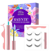 Carica l'immagine nel visualizzatore di Gallery, EYEKESHE Ciglia Finte Magnetiche Naturali Sicuro Confortevole Impermeabile Riutilizzabile, Include Eyeliner Magnetico e Piegaciglia, Adatto per il Trucchi di Feste Matrimoni Incontri (3 Paia) 3 Paia - Stile giovanile