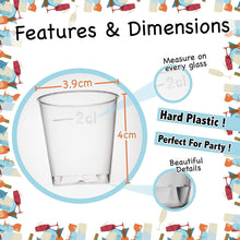 Carica l&#39;immagine nel visualizzatore di Gallery, 300 Bicchieri per Shot in Plastica Rigida, Trasparente (30 ml) - Trasparente. - Ilgrandebazar