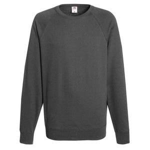 Fruit of the Loom Raglan Sweatshirt, Felpa Uomo, Nero (Black), Medium - Ilgrandebazar