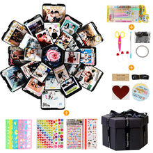 Carica l&#39;immagine nel visualizzatore di Gallery, LEADSTAR Esplosione Box, Explosion Box Scrapbook Creative DIY Photo Nero - Ilgrandebazar