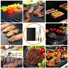 Carica l'immagine nel visualizzatore di Gallery, Winzwon Tappetini Barbecue, BBQ Griglia Tappetini, Stuoie Barbecue Antiaderente Riutilizzabili, Tappeto Resistente al Calore per Griglia a Carbone Gas Weber Elettrico per Carne Pesce Verdure