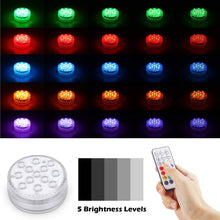 Carica l'immagine nel visualizzatore di Gallery, LED Sommergibili Luci Piscina, Luci a LED Sommergibili Impermeabile, Luci per Laghetto con Telecomando, per La Cerimonia Nuziale/Partito/Piscina/Fish Tank Decorazione（2 PCS）