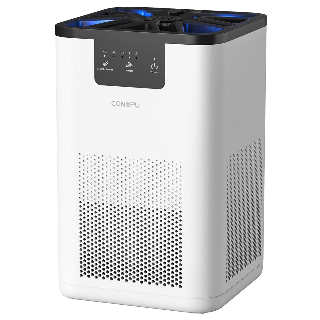 CONOPU Purificatore Aria Con Filtro HEPA H13, per camera da letto domestica, Air Purifier con filtrazione a 3 stadi, Depuratore Aria con Funzione di Aromaterapia