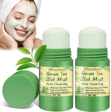 Carica l'immagine nel visualizzatore di Gallery, Green Tea Cleansing Mask, Green Stick Mask, Maschera Detergente, Green Tea Purifying Clay Mask Stick, Maschera In Stick Al Tè Verde, Rimuove efficacemente l'acne, Purifica la pelle 2 Pcs