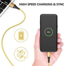 Carica l'immagine nel visualizzatore di Gallery, Yosou Cavo USB C,Cavo USB Tipo C 2M Cavo di Ricarica Rapida 2Pezzi Carica Caricabatterie per Samsung S20 S21 S8 S9 S10 A40 A11 A12 A41 A42 A50 A51 A52 A71 A20e A21s,Huawei P9 P20 P10 P30,Xiaomi,Sony Oro