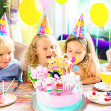 Carica l&#39;immagine nel visualizzatore di Gallery, Familybox Decorazione Torta Unicorno, Unicorn Cake Topper Nuvola Arcobaleno Palloncino Buon Compleanno Banner Decorazione Torta per Ragazzi Ragazze Bambini Compleanno 11 Pezzi
