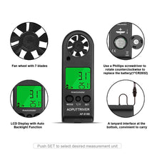 Carica l&#39;immagine nel visualizzatore di Gallery, AOPUTTRIVER Anemometro Digitale anemometro Portatile per AP-816B Anemometer - Ilgrandebazar