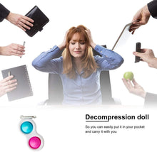 Carica l'immagine nel visualizzatore di Gallery, langjiao Simple Dimple Fidget Toy Agitarsi Giocattoli sensoriali per Bambini e Adulti, Fidget Toys Antistress Mini Portachiavi,Pendente Giocattoli con ridurre ansia e Stress