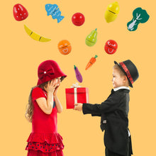 Carica l'immagine nel visualizzatore di Gallery, HVDHYY Giochi in Legno Taglio Frutta e Verdura Giocattolo Cucina per Bambini Legno Giocattoli di Simulazione Regalo di Natale Giorno dei Bambini Compleanno Daicon Una Sacchetto per 2 Anni+