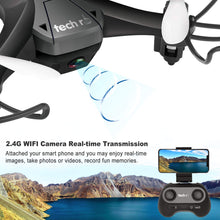 Carica l&#39;immagine nel visualizzatore di Gallery, tech rc Mini Drone con HD Telecamera Due Batterie Funzione di... - Ilgrandebazar