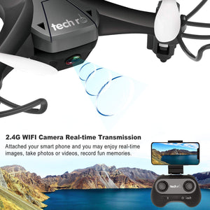 tech rc Mini Drone con HD Telecamera Due Batterie Funzione di... - Ilgrandebazar