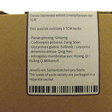Carica l&#39;immagine nel visualizzatore di Gallery, Magic Garden Seeds Erbe medicinali Cinesi, Set di sementi Regalo con 5... - Ilgrandebazar