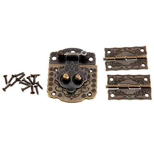 Scatola decorativa in legno antigraffio Hasp Latch Lock con mini... - Ilgrandebazar