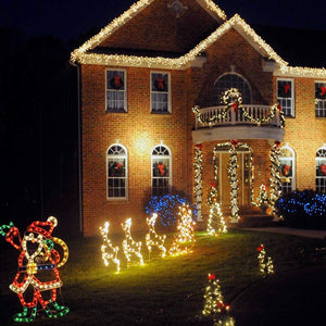 [2 Pacchi] Luci Solari Esterno, Litogo 12m 120 LED Catena Luminosa Esterno Filo Luci Led 8 modalità Lucine da Esterno Decorative Per Giardino, Natale, Patio, Cancello, Cortile, Matrimonio, Festa