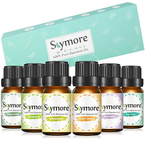 Skymore Set 6x10 ml di Oli Essenziali Puri, per Diffusori 15*10
