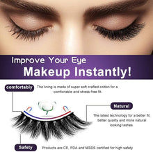 Carica l'immagine nel visualizzatore di Gallery, Ciglia Magnetiche Con Eyeliner Magnetico Kit, 5 Paia Di Ciglia Finte Naturali E Di Lunga Durata, Ciglia Finte Magnetiche Riutilizzabili Senza Colla