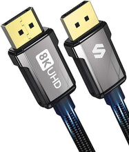 Carica l&#39;immagine nel visualizzatore di Gallery, Cavo Displayport 1.4 240Hz, Cavo DP 1.4 1M Supporto 8K@60Hz, 4K@144Hz, 2K@240Hz, HBR3 32.4Gbps, HDR, DSC 1.2, G-Sync &amp; Free-Sync, Silkland Display Port 1.4 per Gaming Monitor, Scheda Grafica