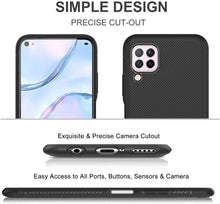 Carica l&#39;immagine nel visualizzatore di Gallery, Huawei P40 Lite Cover, Ultra Sottile di Gomma, Custodia Protettiva Antiurto,per la Huawei P40 Lite Smartphone.(Nero)