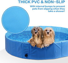Carica l'immagine nel visualizzatore di Gallery, Pecute Vasca per Cani Piccoli, Medi E Grande, Vasca per Bambini,Vasca da Bagno per Cani, Vasca per Cani di PVC Pieghevole Antiscivolo Resistente all'Usura(L:120x30cm)