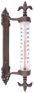Esschert Design - Termometro da Finestra in 5.5 x 9.4 x 29.5 cm, marrone - Ilgrandebazar