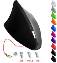 Carica l&#39;immagine nel visualizzatore di Gallery, WOLTU 7022 Antenna Auto Universale a Pinna di Squalo Shark Nero Lucido