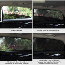 Carica l&#39;immagine nel visualizzatore di Gallery, Uarter Tendine Parasole Auto Finestrino Laterale per Bambini Universali parasole auto bambini dell&#39;Auto Block Raggi UV Anti-zanzara e Antipolvere, Protegge Bambini e Animali Domestici, 2 Pezzi