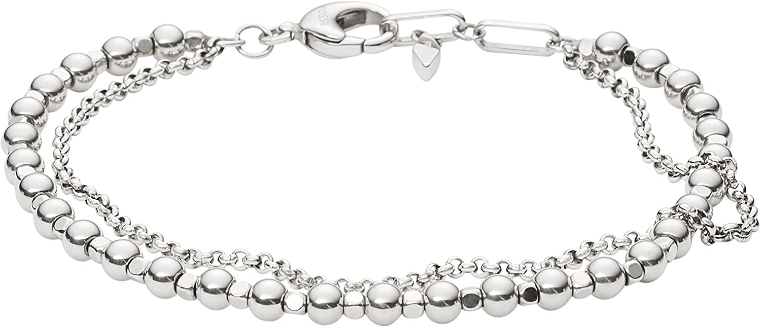Fossil Bracciale Donna con Cinturino in Acciaio Inossidabile