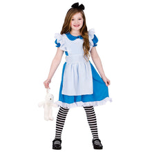 Carica l'immagine nel visualizzatore di Gallery, Classic Storybook Alice (5-7) Girls Fancy Dress Costume - Ilgrandebazar