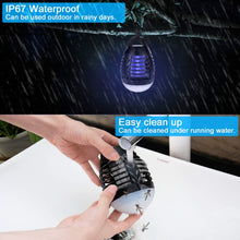 Carica l&#39;immagine nel visualizzatore di Gallery, yipin Lampada Antizanzara Elettrica per Esterno&amp;Interno,2-in-1 Lampada Anti-zanzara &amp; Lanterna da Campeggio Lampada da Tenda IP67 Antipioggia Bug Zapper LED Carica della Lampada Tramite USB 2200mAh