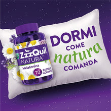 Carica l&#39;immagine nel visualizzatore di Gallery, ZzzQuil Natura Integratore per il Sonno, a Base di Melatonina per Dormire ed Estratti di Lavanda, Valeriana e Camomilla, 72 Pastiglie Gommose