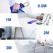 Carica l'immagine nel visualizzatore di Gallery, AVIWIS Cavo USB C [4 Pezzi, 0.5M+1M+2M+3M] Nylon Cavo USB Type C Ricarica Rapida e Trasmissione Compatibile per Samsung Galaxy S20 S10 S9 S8 A50, Huawei P30 P20 P10 Mate 30, Xiaomi