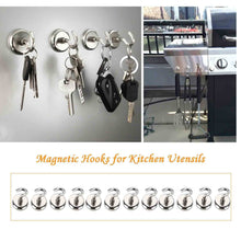 Carica l&#39;immagine nel visualizzatore di Gallery, Gancio magnetico, potente magnete al neodimio supporto a gancio, 12 Pack