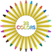 Carica l'immagine nel visualizzatore di Gallery, JamBer 28 Colori Face Paint, Face pastelli matite da Trucco sicure e atossiche per Bambini, Perfetto per Carnevale, Pasqua, Natale
