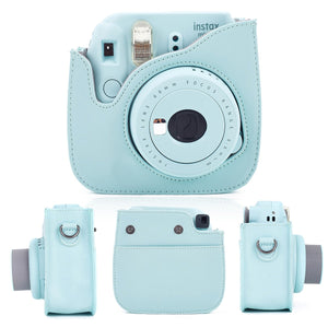 Leebotree Custodia Compatibile con Instax Mini 9, Protettiva in Blu Ghiaccio - Ilgrandebazar