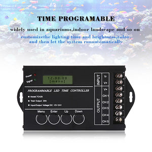 20A Timer Controller Programmabile TC420 DC12-24V LED RGB Da 5 Circuiti Di... - Ilgrandebazar