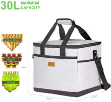 Carica l'immagine nel visualizzatore di Gallery, Kollea Borsa Termica, 30L Borsa Frigo con Rivestimento Rigido in PVC, Borsa Porta Pranzo per Campeggio, Barbecue, Famiglia, Auto e attività All'Aperto