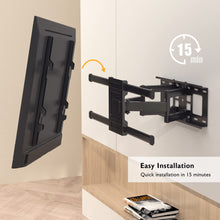 Carica l&#39;immagine nel visualizzatore di Gallery, BONTEC Supporto da Parete per TV da LED LCD 32-85 pollici, Staffa TV con Movimento Inclinabile ed Estendibile, Supporto TV per Muro Staffa Ultra Resistente a 60kg, Max VESA 600x400mm