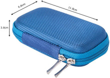 Carica l'immagine nel visualizzatore di Gallery, AGPTEK BC Protezione Copertura Durevole a Conchiglia per Lettore MP3 da 1,8 Pollochi(10 * 5cm) e Auricolare, Titolare con moschettone di Metallo, Blue