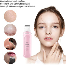 Carica l'immagine nel visualizzatore di Gallery, Dispositivo di peeling ad ultrasuoni Cantik, scrubber per la pelle, detergente per pori peeling ad ultrasuoni, detergente per la pelle agli ioni di rimozione dell'acne per la pulizia del viso（rosa）