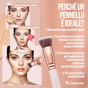Pennelli Make Up Kabuki Fondotinta (Oro Rosa)