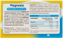 Carica l&#39;immagine nel visualizzatore di Gallery, Equilibra Integratori Alimentari, Magnesio con Vitamine del Gruppo B, Integratore Magnesio e Vitamine B1, B5 e B6, Per il Normale Metabolismo Energetico, Senza Glutine, 30 Compresse Magnesio con Vitamine Gruppo B 30 Compresse